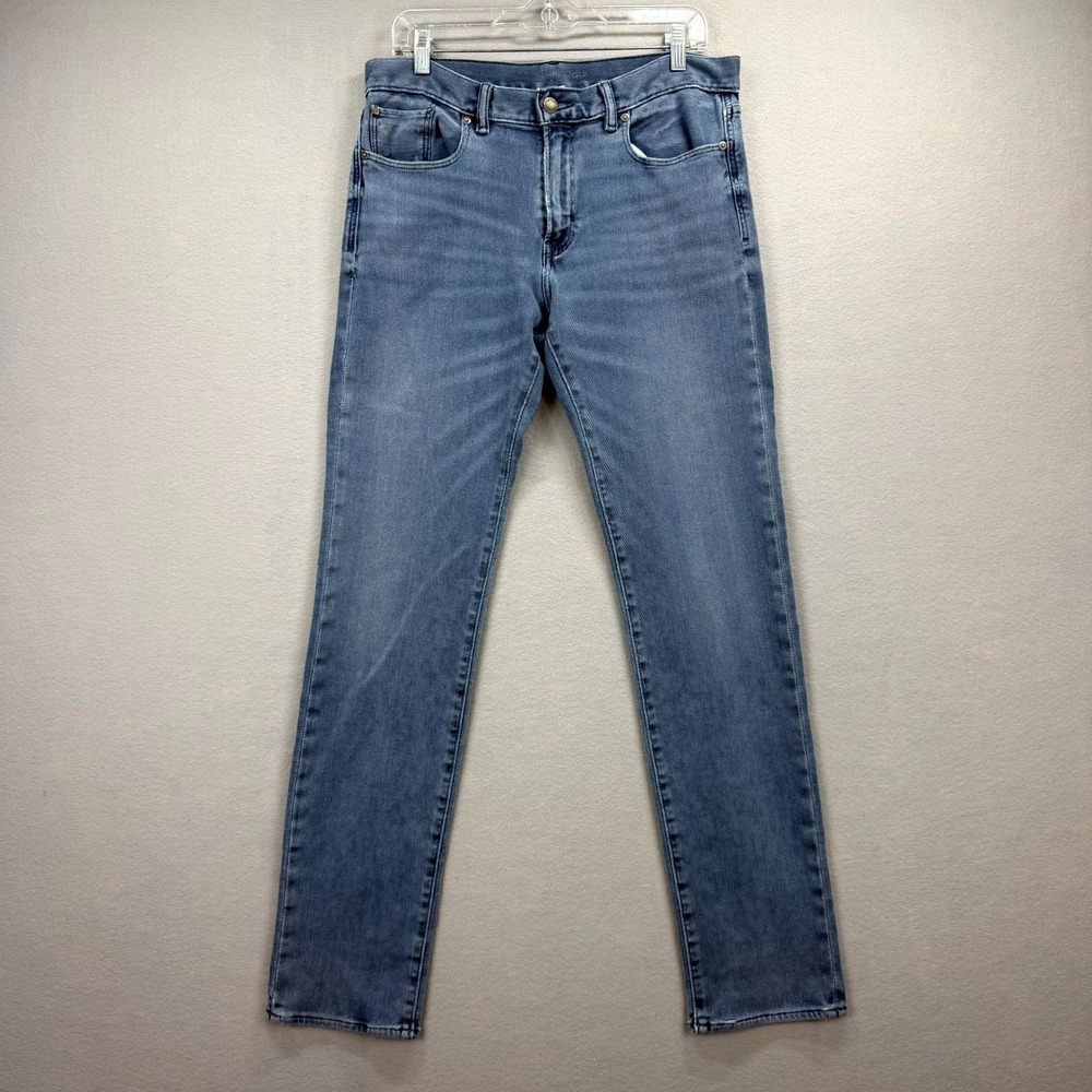 Banana Republic Traveler Jeans Mens 32x34 Blue Denim Pants Super Stretch Street